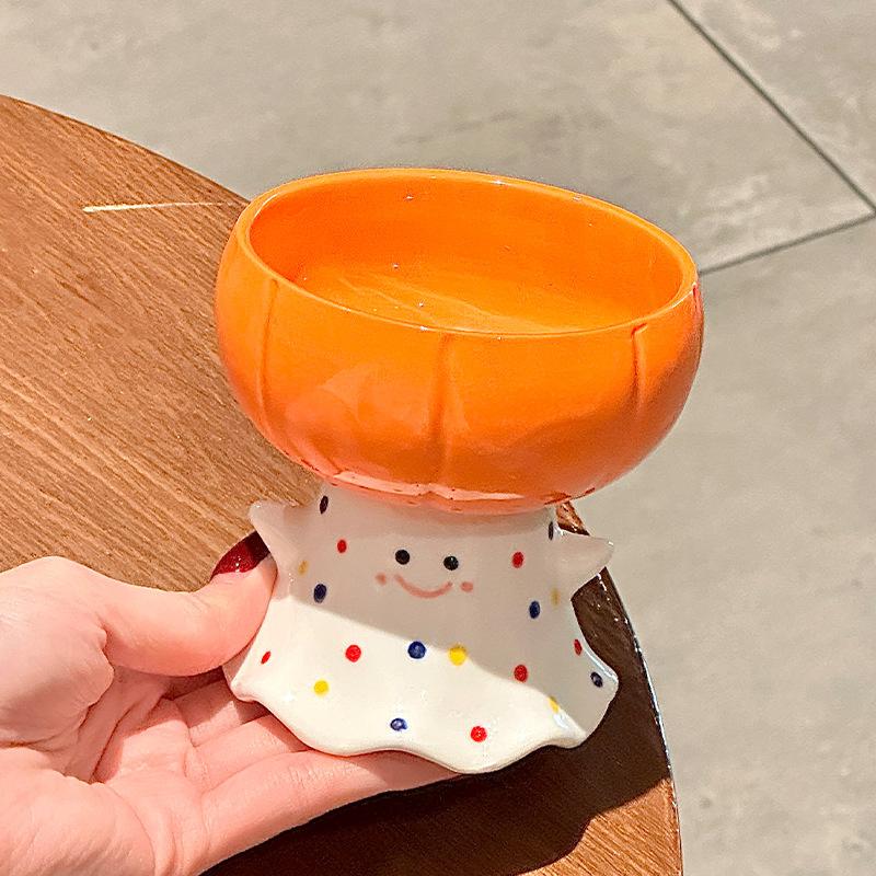 Инс милая тыква маленький призрак кружка высокая ценность керамическая чашка для питья чашка для мороженого подарок на Хэллоуин