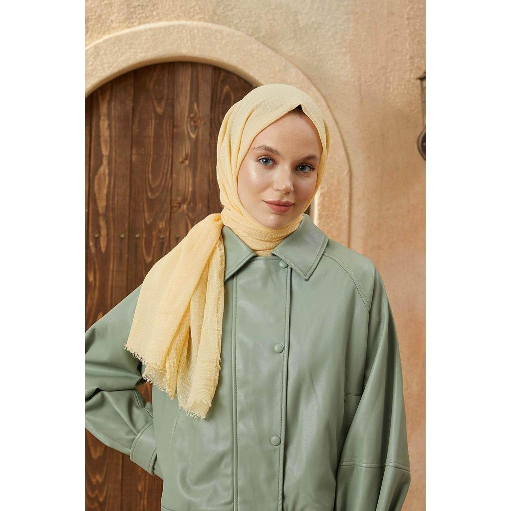 Crepe Hijab Yellow