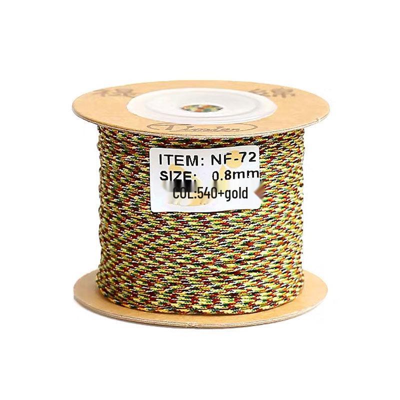 Пятицветный плетеный шнурок для браслета: Нить Ваджра из нефрита для Вэньвань, буддийских бусин, бодхи «Звезда и Луна» и бисерных нитей