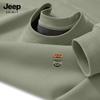 JEEP SPIRIT Men's Fleece-Lined Round Neck Sweatshirt
