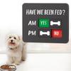 Slider Sign Pet Feeding Reminder Wooden Pill Reminder  Kitchen Organization