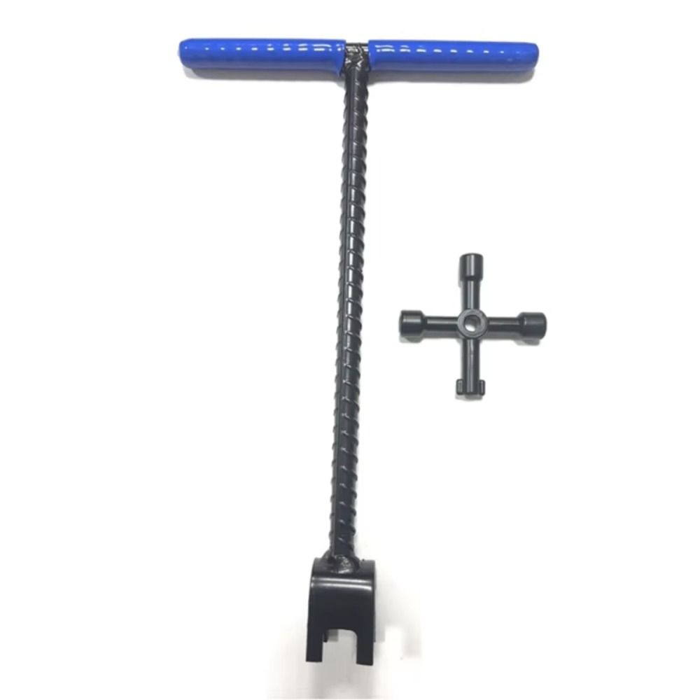 Sturdy Steel Water Meter Key Heavy Duty Threaded Valve Shut Off Spanner  Underground Valves