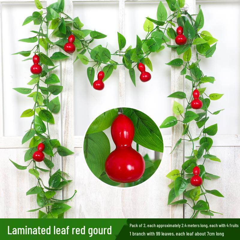 Artificial Grape Leaves and Flower Vine Ceiling Decoration