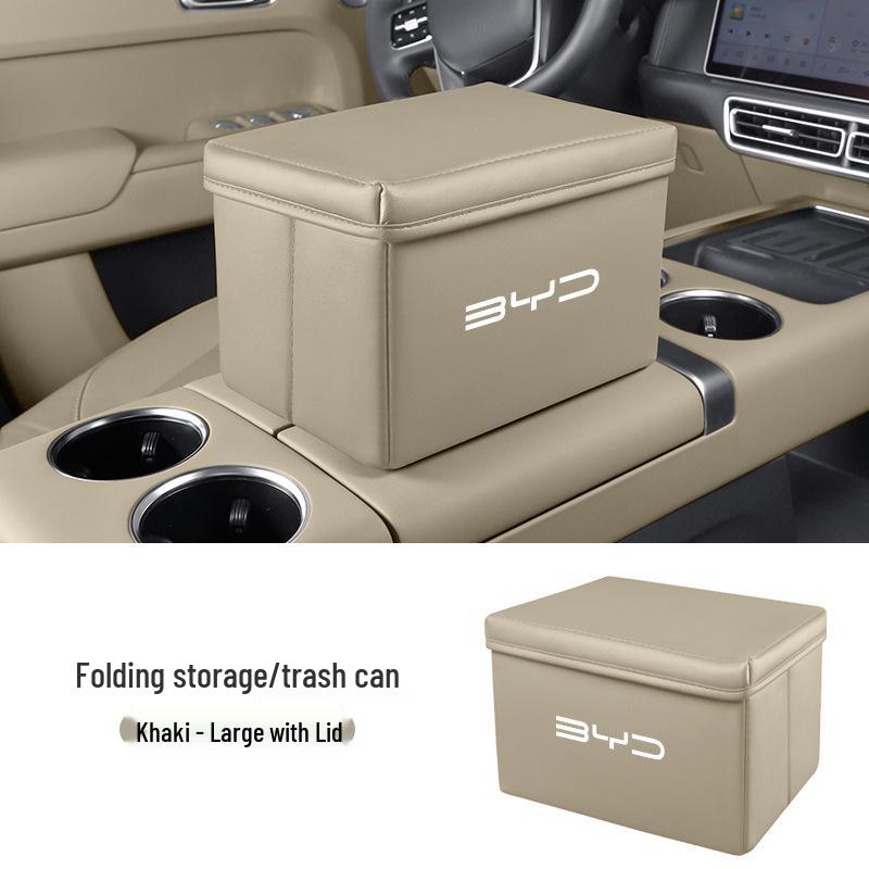 Folding Storage & Trash Organizer for BYD Seagull, Song Plus/Pro, Han, Dolphin, and Qin Cars