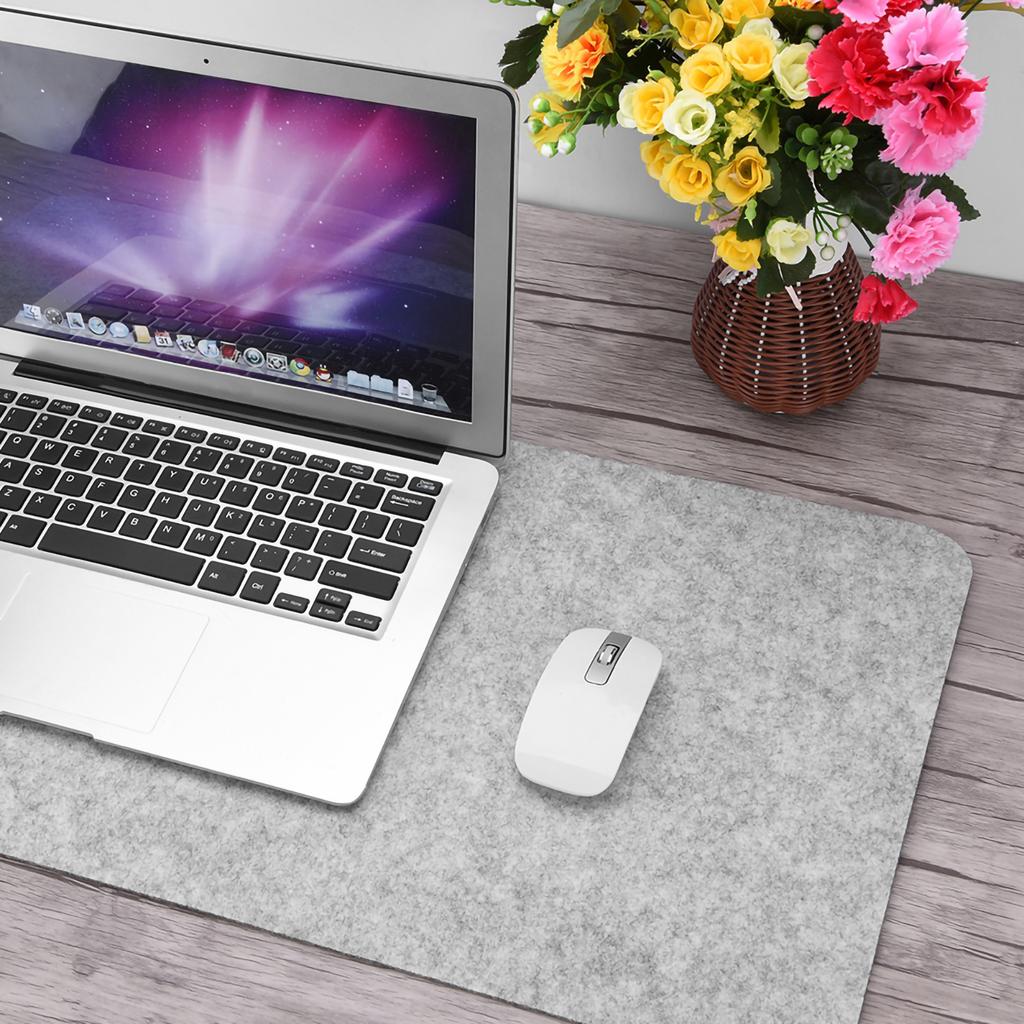 68x33cm Polyester Table Mouse Pad Office Desk Laptop Mat Anti Static Computer PC Pads Light Gray