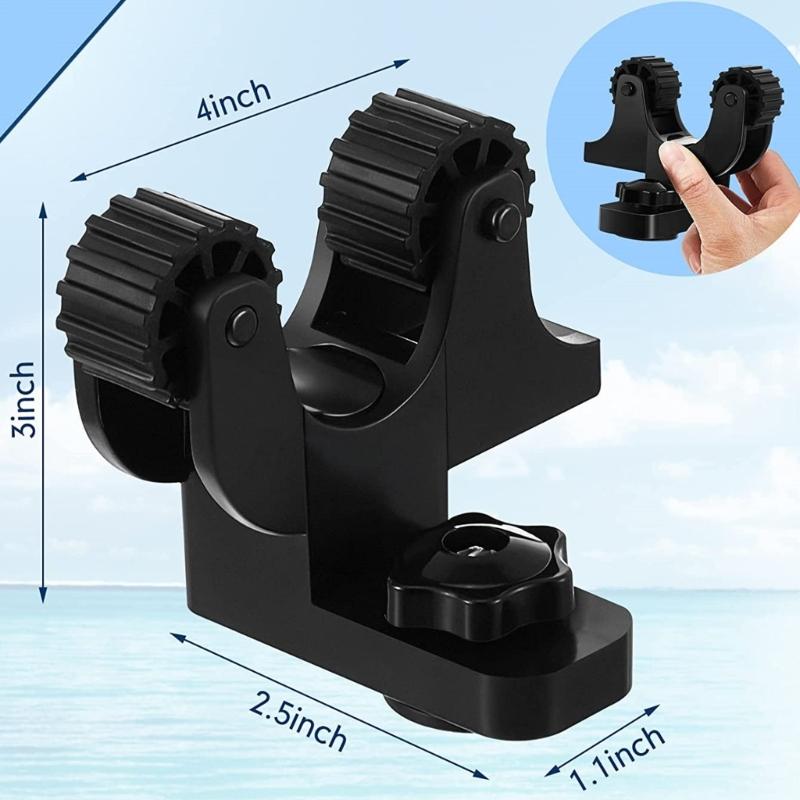 2x Summer Canoe Paddle Holder Track Mount Accessories Kayak Oar Holder Compatible for Fast Holding Paddle Fishing Gears