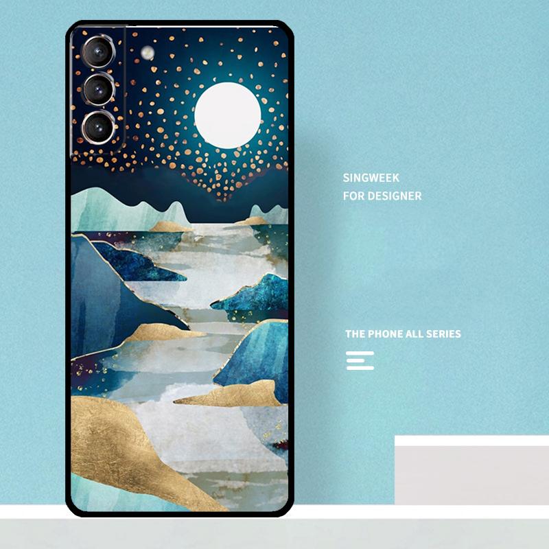 Star Lake Mountains Case For Samsung Galaxy S25 Ultra S20 S21 S22 S23 S24 Plus S9 S10 S24 FE S25 FE Phone Cover