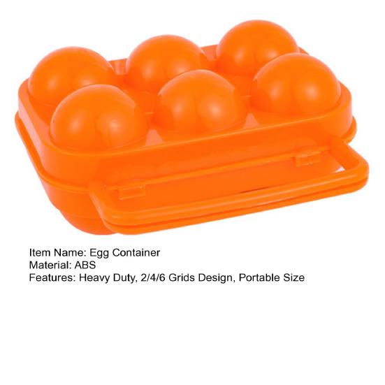 Портативный контейнер для яиц, прочный, 2/4/6 сеток, ящик для хранения яиц, кухонный, для кемпинга, пикника, складной, держатель для переноски, держатель для переноски