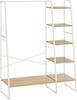 Clothes Hanger, Coat Rack, 45 X 120 X 160 Cm, Clothes Hanger With Clothes Rail, Shoe Rack, Open Shelf