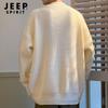 JEEP SPIRIT Men's Stand-Collar Pullover Sweater