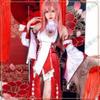 Косплей костюм Яэ Мико Genshin Impact Полный комплект Костюм Лисьей Богини Косплей Костюм Служительницы Храма с Париком Хэллоуин