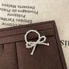 Нишевый Дизайн Бант Сломанное Серебро Кольцо с Бусинами Женское Сладкое Милое Личность Модное Универсальное Кольцо Кольцо