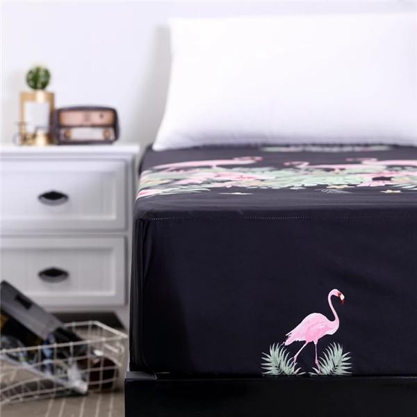 Bedding Fitted Sheet Bed Mattress Cover Printing Mattress Pad Protector Printed Bed Sheet with Elastic 140/160/180/200cm