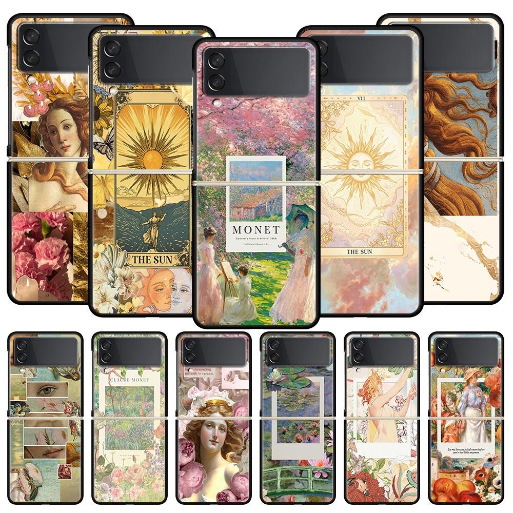 Эстетичный коллаж ART Чехол для телефона Венера Для Samsung Galaxy Z Flip3 Flip4 Flip5 Чехол-оболочка Для Z Flip 3 4 5 6 7 Жесткая складная крышка