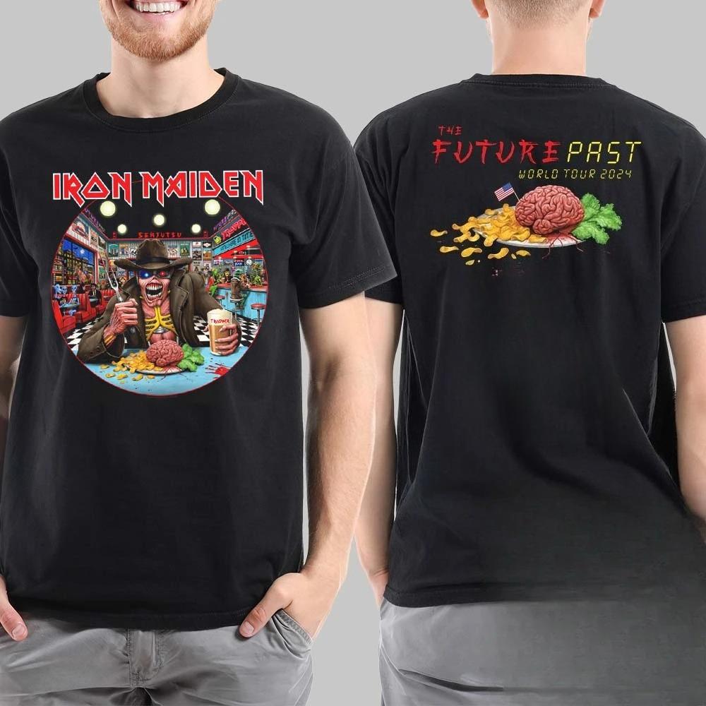 Новая Хит продаж Классическая Ретро Группа Хай-стрит Новая Футболка с принтом из чистого хлопка с коротким рукавом Мужская и женская Повседневная Универсальная