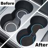Car Cup Holder Waterproof Anti Slip Insert Coasters Pads Interior Accessories Durable Car Coaster For Tesla Model Y