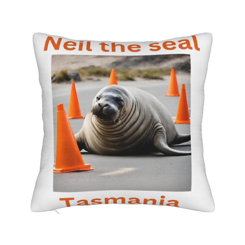 Neil The Seal Pillowcase Soft Polyester Cushion Cover Decoration Pillow Case Cover Home Wholesale 40*40cm