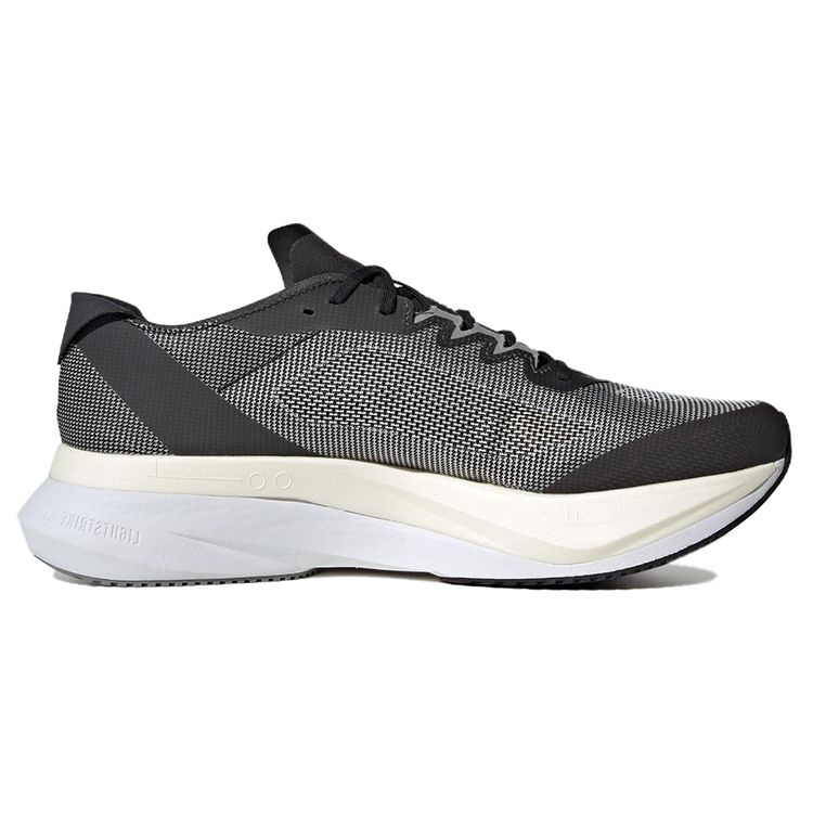 adidas Adizero Boston 12 Black White Мужские кроссовки Core-Black Cloud-White Carbon ID4234