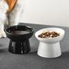 Ceramic Cat Bowl Slanted/Flat Mouth Dog Food Feeding Basin Pet High Foot Bowl  Neck Protection