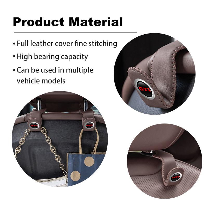 VFHJQ1 Car Seat Headrest Hook Phone Hanger Storage Holder Accessories For Volkswagen VW Beetle CC B5 B6 B7 EOS GTI MK2 MK4 MK5 MK6