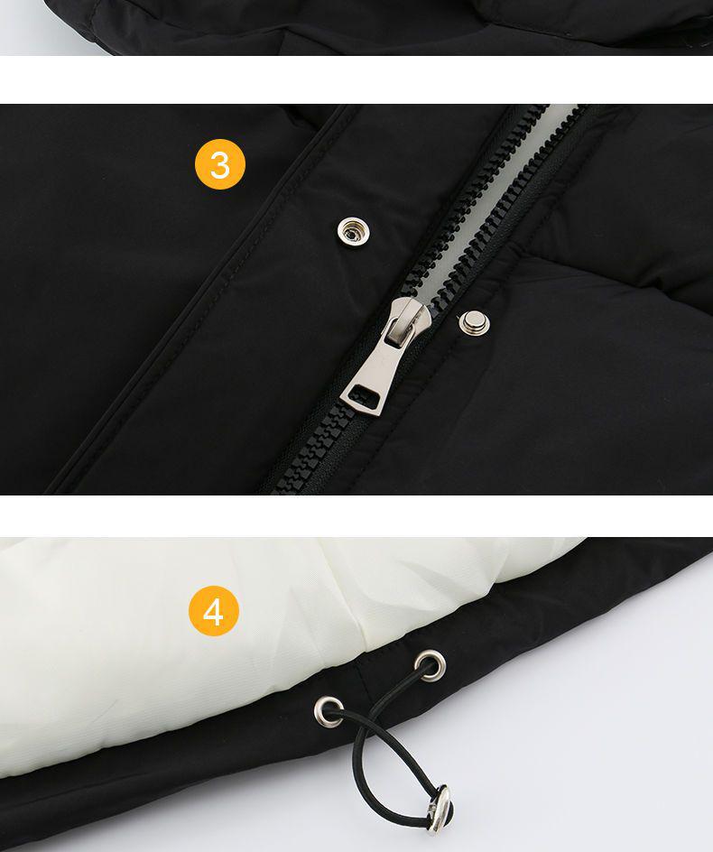 Женский пуховый хлопковый жилет с капюшоном - Новинка 2023 Осень/Зима Модный короткий свободный жилет