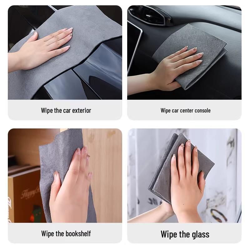 Traceless Magic Cloth for Streak-Free Glass Cleaning & Water Absorption - Perfect for Cars