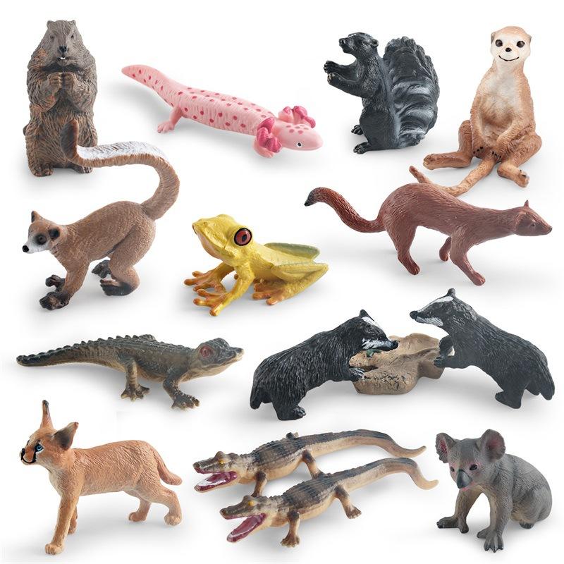 Имитация лесного животного, сурок, древесная лягушка, крокодил, коала, ласка, саламандра, скунс, барсук, статичный орнамент