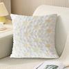 Cream Beige  Throw Pillow Covers  Flower Pattern  Decorative Pillow Covers For Couch Bed Sofa
