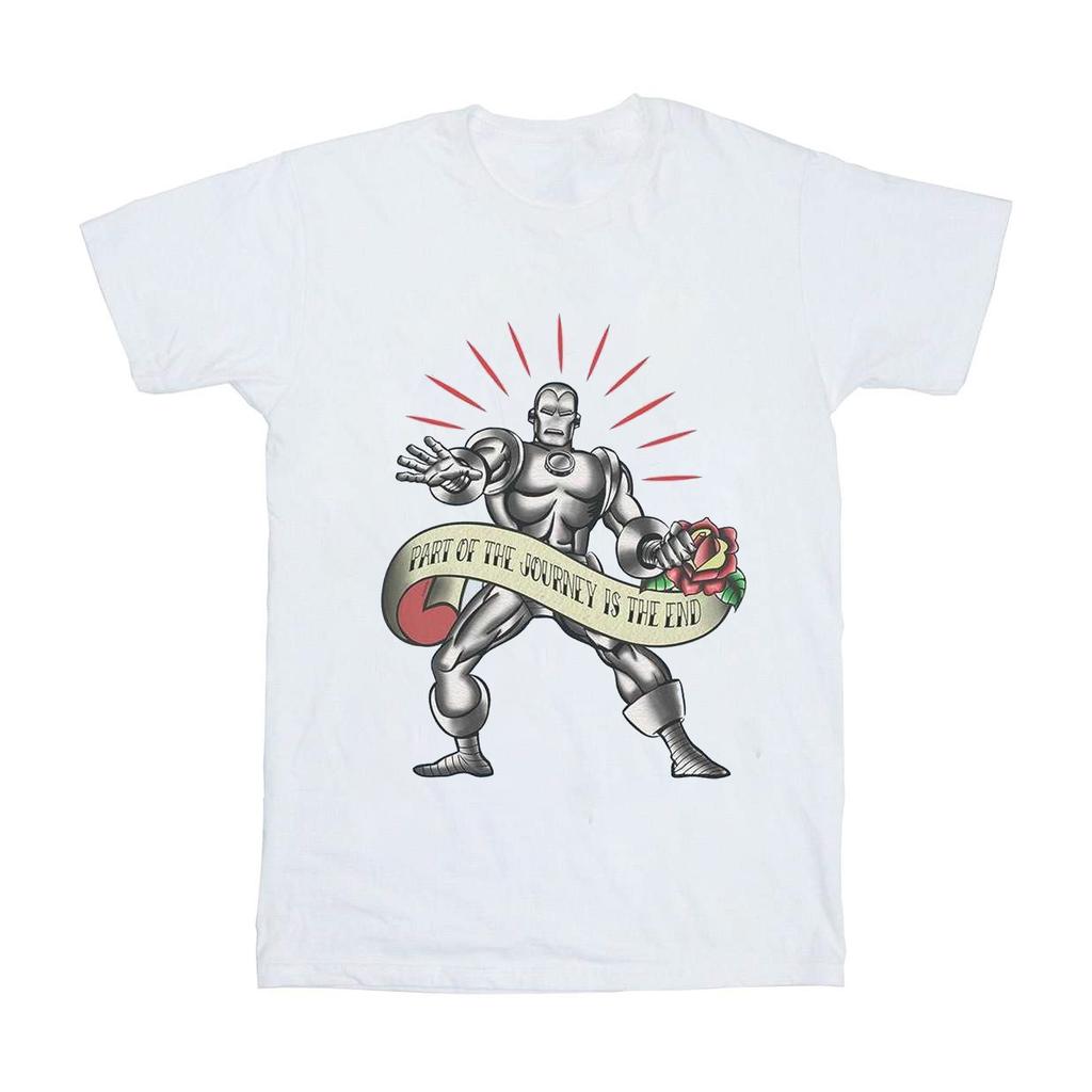 Marvel Mens Iron Man The End Tattoo T-Shirt