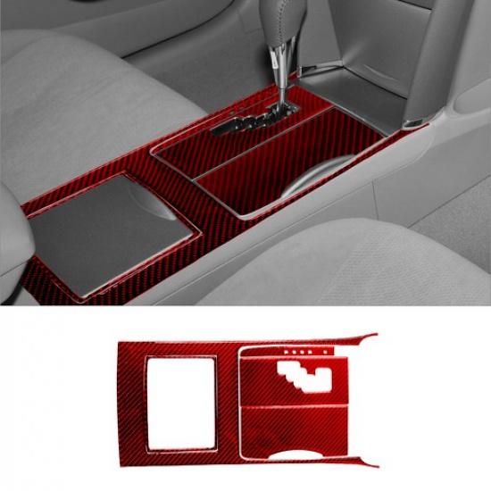 5 шт. Красная накладка на рычаг автоматической коробки передач из углеродного волокна для Toyota Camry Hybrid