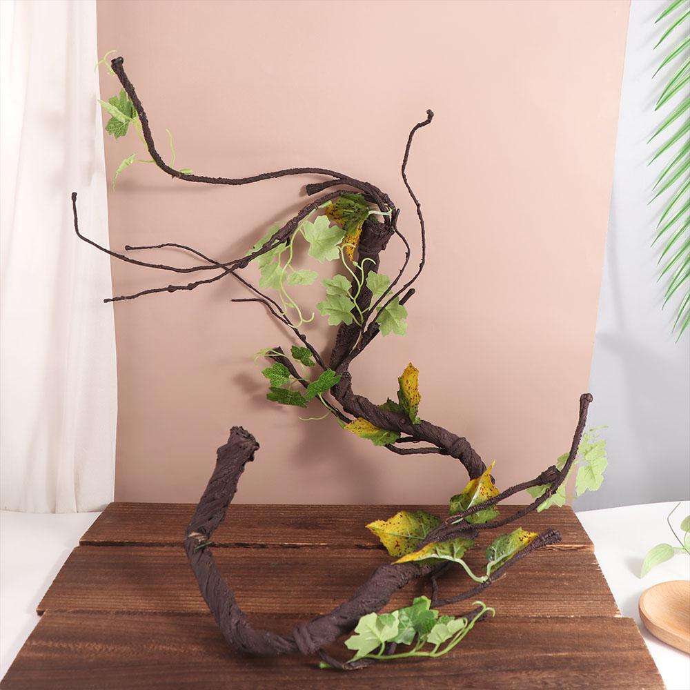 Simulation Plastic Jungle Vines Branches Flexible Bendable Reptile Corner Branch Plastic Jungle Climbing Branches Gecko