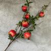 Plastic Artificial Pomegranate Branches Realistic Elegant Simulation Pomegranate Fruit Handmade Fake Plants