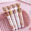 10 Colors Cute Cartoon Bear Ballpoint Pen School Office Supply Stationery Papelaria Escolar Multicolored Pens Colorful Refill