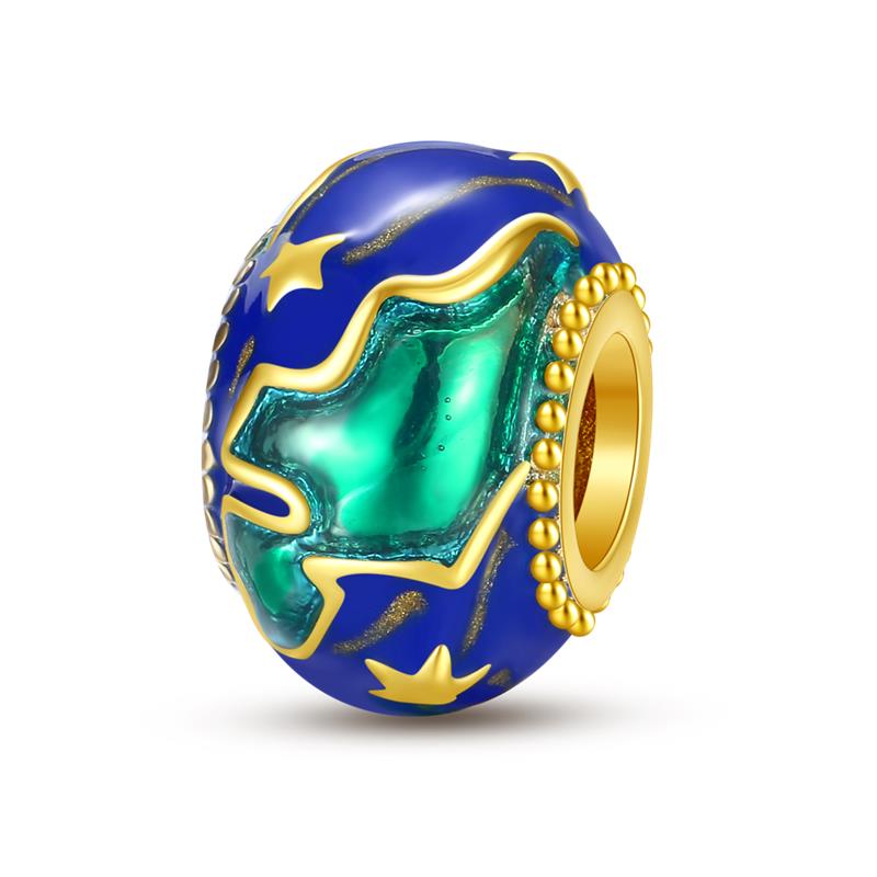 Copper Round Colored Zircon Charm Spacer Beads Suitable Fit Pan Original Bracelet Exquisite Diy Party Jewelry