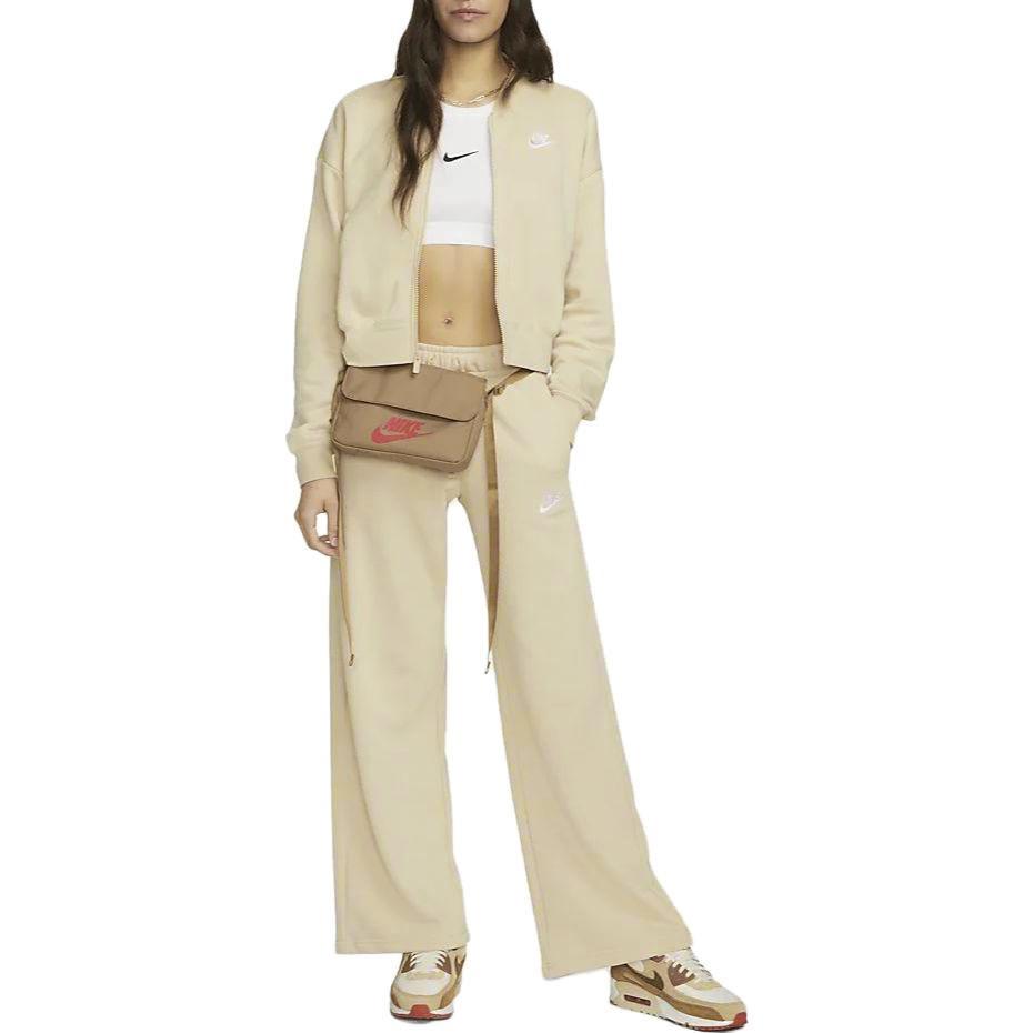 (WMNS) Nike Sportswear Oversized Cropped Full-Zip Jacket 'Beige' Women's FB7279-126