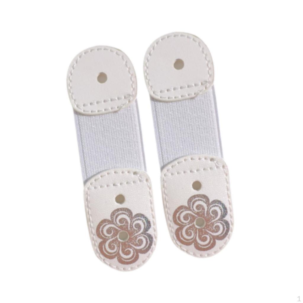 2 Pieces Figure Skating Lace Straps Cover 10cmx3cm Elastic Bands Boots Laces Protection for