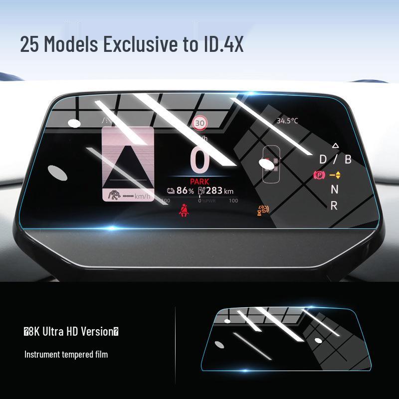 Закаленное стекло для экрана и пленка для центральной консоли Volkswagen ID4X CROZZ для декора интерьера