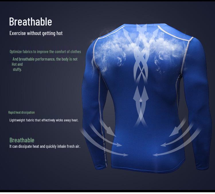 Мужская спортивная футболка с плотной посадкой и быстрым высыханием для тренировок, бега, плавания и фитнеса