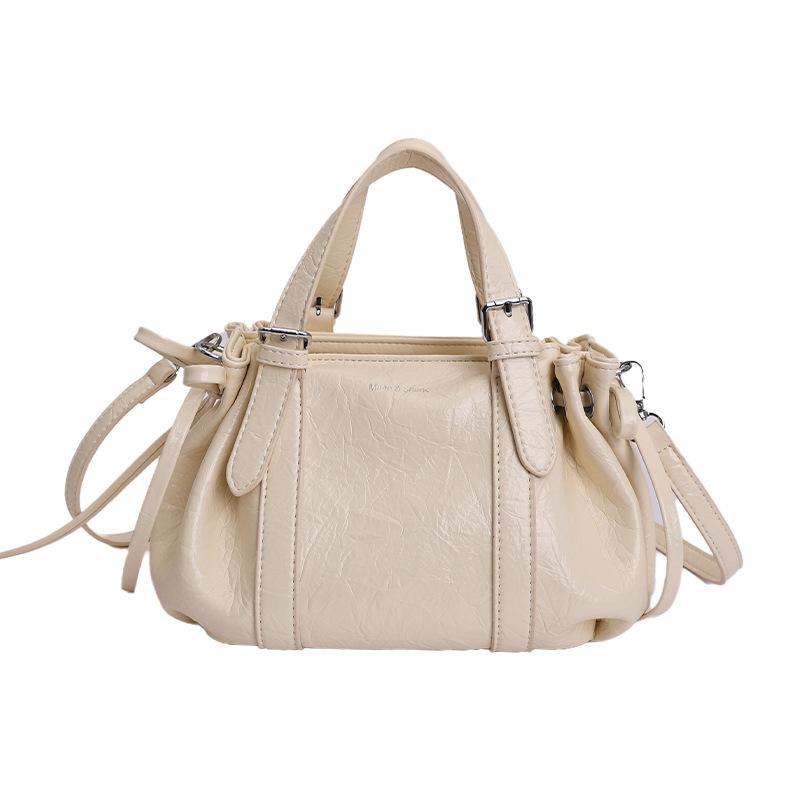 New Light Luxury Niche Crossbody Bag with Fashionable Texture, Single Shoulder Bag for Commuting, Large Capacity Handheld Bucket Bag