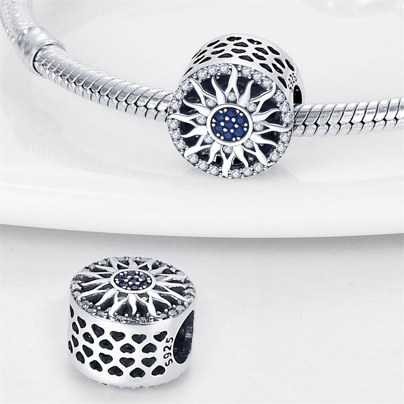 Медный кулон с бусинами серии «Луна и Солнце» для оригинального браслета 3 мм, ожерелье, женские роскошные изысканные украшения «сделай сам», подарок