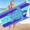 Turtle Beach Towel Microfiber Reversible Velvet Swimming Towel Versatile Square Towel