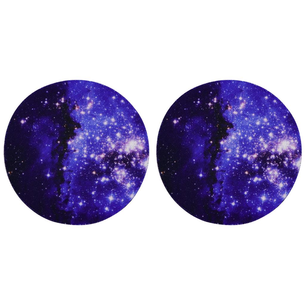 Подставки под автомобиль с мраморным узором, резиновые противоскользящие коврики с изображением звездного неба, модные тканевые коврики для стаканов с водой, кухонные принадлежности, два предмета в наборе