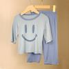 Summer Children's Pajamas Seven Points Cuff Loose Air Conditioning Clothing Boys and Girls Home Wear