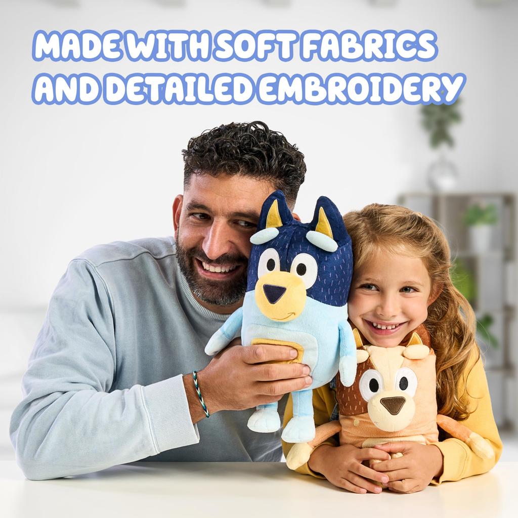 Bluey Heeler Family Plush Set 4 плюшевые фигурки эксклюзивно для Amazon 7-8"