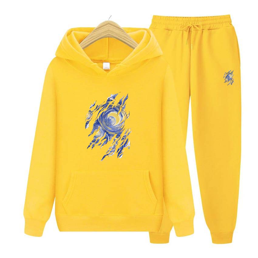 Спортивный костюм с принтом звездного неба, комплект из 2 предметов, толстовки с длинными рукавами для мужчин и женщин, пуловер с капюшоном, толстовка, верхняя куртка, пальто