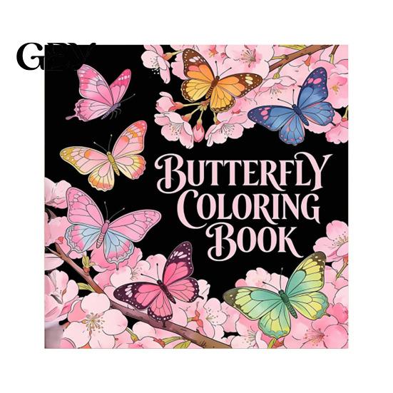 Adults Relaxation Sketchbooks Butterfly Coloring Book for And Kids, Compact Size with Stress Reduction Gifts Her Thick Cotton Pulp Paper, Floral