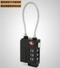 Spot Full English Neutral Packaging New PC Material TSA21100 Wire Rope Luggage Password Padlock
