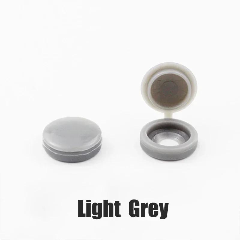 10/100Pcs Hinged Plastic Screw Cap Cover Nut Fold Snap Protective Cap Button Screw Wood Furniture Decorative Nuts Bolts Hardware
