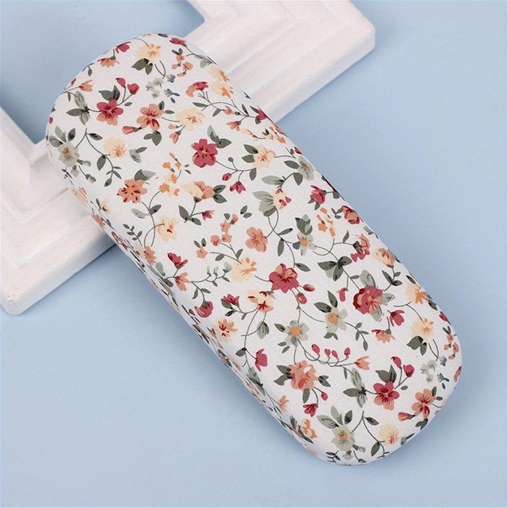 Футляр для очков в стиле ретро с цветочным принтом, тканевая коробка для очков для чтения, жесткий протектор для очков, женский футляр для хранения оптических очков