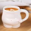 Yousheng Fat Belly Coffee Mug 320ml Cute Ceramic Mug Funny Handmade Breakfast Tea Cups Novelty Tableware Housewarming Holiday Gifts